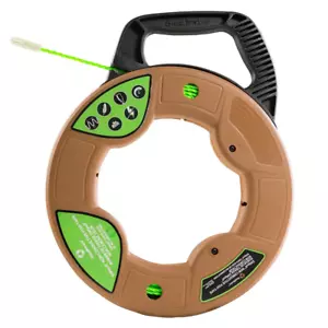 Cinta para peces Southwire diseño de polímero extruido en espiral SIMpull no conductora 75' bronceado - Imagen 1 de 6