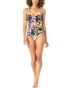 Anne Cole 293949 Women's Twist Front Shirred One Piece Swimsuit Size 6 - Picture 1 of 2