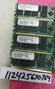8GB KIT 4X 2GB PC DDR DDR1 PC2700R DDR-333 2700 333 184PIN ECC-REG RDIMM 128X4 - Picture 1 of 1