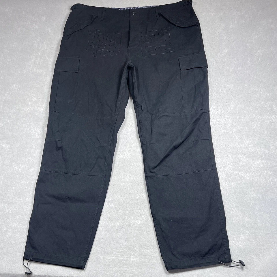 Pantalones cargo DOPE utilitarios para hombre talla XXL 100 % algodón negro exterior 2XL 44x31 Foto 1 de 4