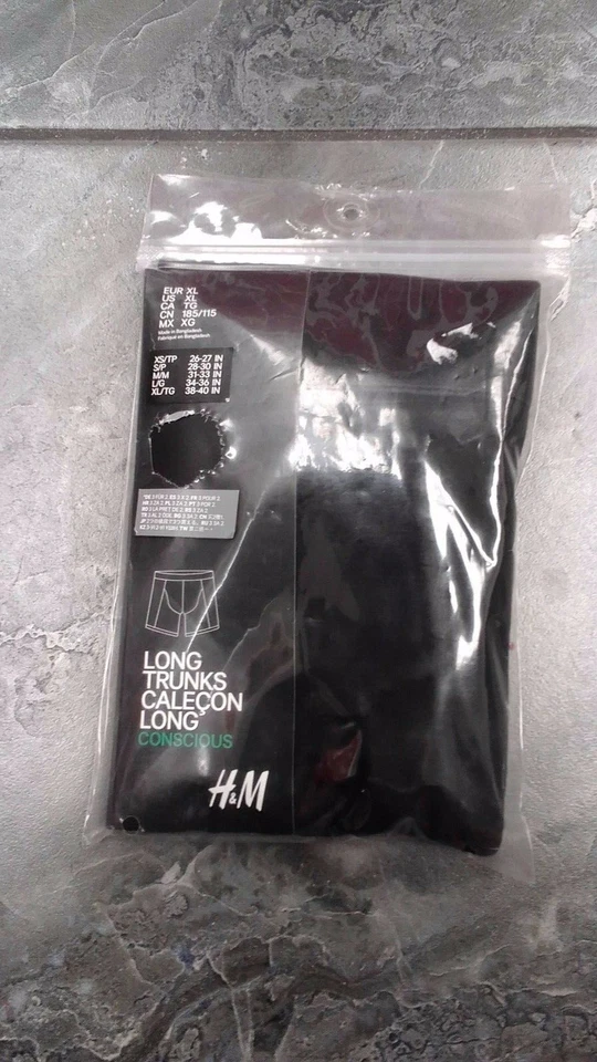 NIP H&M HOMBRE ROPA INTERIOR CORTA MEDIA LARGA BAÚLES NEGROS S M L XL Foto 1 de 1
