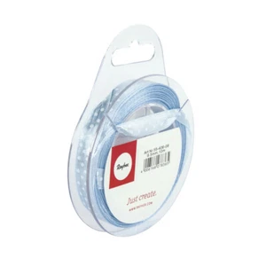 Tape Satin Dot, 9,5 MM, Roll 10 M, Light Blue - Picture 1 of 2