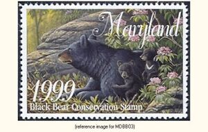 Maryland Black Bear 1999 ($5.00) Stamp