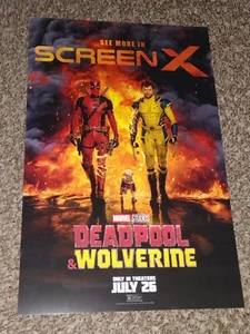 Deadpool & Wolverine Screen X 11x17 Inch Promo Movie POSTER - Picture 1 of 1