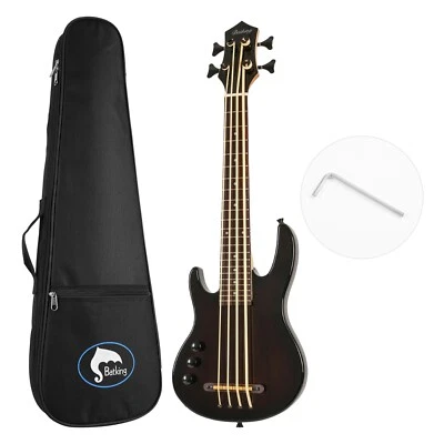 Batking Ukulele bass fretted Electric Uku bass Left-handed Style W/Gig bag - Image 1 of 4