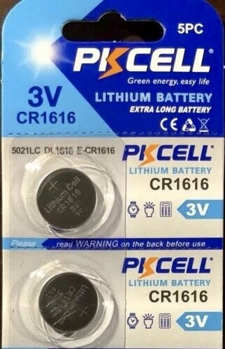 CR 1616 PKCELL PILAS DE LITIO (2 piezas) Reloj 3V Nuevo Autorizado Vendedor EE. UU. Foto 1 de 1