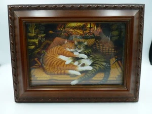 Sankyo Wooden Music & Trinket Box, 'Hearts of Fire', Picture is Interchangeable - Picture 1 of 18