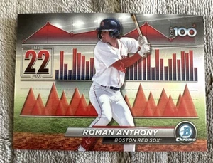 RARE ROMAN ANTHONY ROOKIE BOWMAN CHROME CARD SSP MINT BTP-22 RED SOX - Picture 1 of 10
