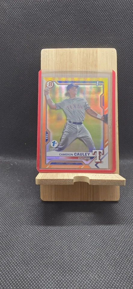 Cameron Cauley 2021 Bowman Draft 1st Editon Orange Parallel 1st Bowman /25 - Image 1 of 2