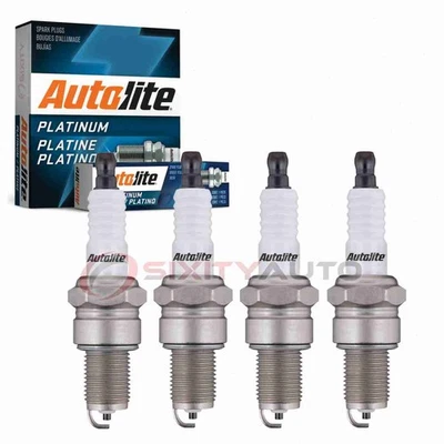 4 pc Autolite Platinum Spark Plugs for 1973-1989 Subaru DL 1.4L 1.6L 1.8L H4 ky - Image 1 of 4