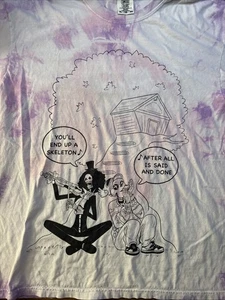 Skeleton Friends One Piece Binkes Sake Tie Dye Comfort Colors Pink T Shirt XL - Picture 1 of 12