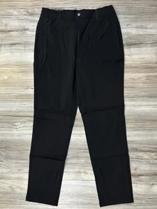 PULI Mens Golf Pants 30x32 Black Stretch Slim Fit Tapered Waterproof Hiking NEW - Picture 1 of 12