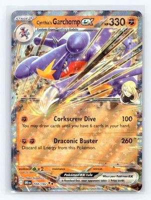 SV10: Destined Rivals #104/182 Cynthia's Garchomp ex - Image 1 of 2