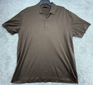 Zegna Mens Polo Shirt Brown Size XL - Picture 1 of 7