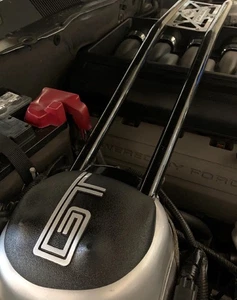 05-14 Ford Mustang Strut Tower Covers Caps (GT) Msg Me Your Preferred Logo Color - Picture 1 of 22