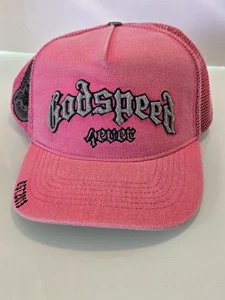 Godspeed GS Forever Trucker Hat Adjustable Snapback Pink(fushia Wash) Never Worn - Picture 1 of 21
