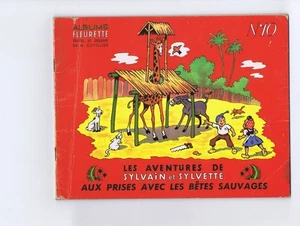 SYLVAIN ET SYLVETTE  FLEURETTE  n°10  AUX PRISES AVEC LES BETES SAUVAGES  1958 b - Picture 1 of 2