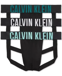 Calvin Klein Intense Power Pride Jock Straps Men's L Black Multi - Pack of 3 - Picture 1 of 12