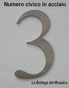 HAUSNUMMER AUS STAHL - NEUHEIT !!! - H 10 cm - Bild 1 von 8