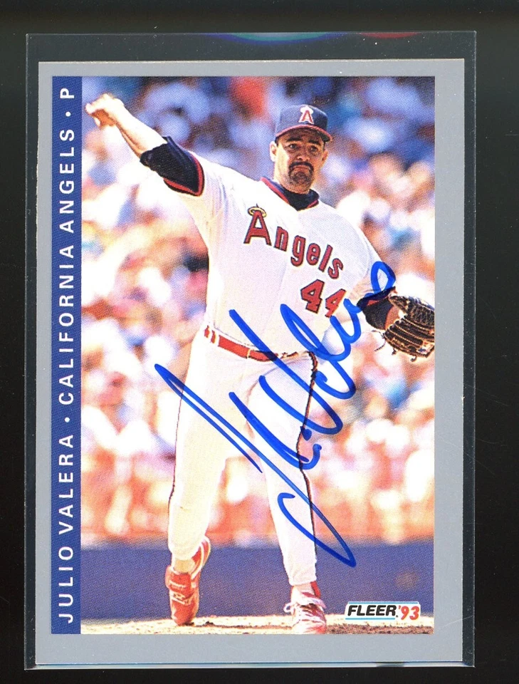 1993 Fleer JULIO VALERA Signed Card autograph auto ANGELS METS - Image 1 of 1