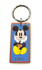 Disney World Mickey Mouse Brass Name Keychain EMILY