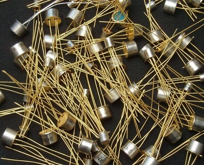 FAIRCHILD/MOTOROLA/TI/SOLITRON/RAYTHEON/CRP/NATIONAL Vintage Gold Plated Transistors, See List, Most Mil-Spec, 100% Guaranteed & NOS