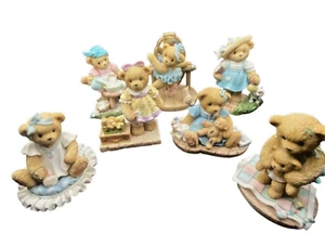 Lot of 7 Cherished Teddies Figurine Collection Monday through Sunday ‘s Child - Imagen 1 de 16