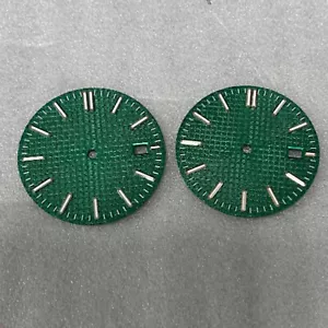New 31.8mm Green Luminous Green Watch Dial Hands Set for NH35 Movement - Picture 1 of 10