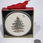 Set of 12 Spode Round 4" Christmas Tree Santa Topper Paper Cardboard Coasters