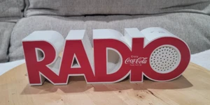 Vintage Coca Cola Coke Soda Spell Out Radio Letters Red & White WORKS / TESTED - Picture 1 of 11