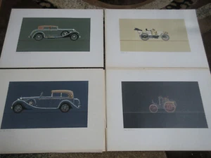 Daimler-Benz Mercedes-Benz 75 Anniversary Commemoration Woodcut Prints Gotschke - Picture 1 of 12