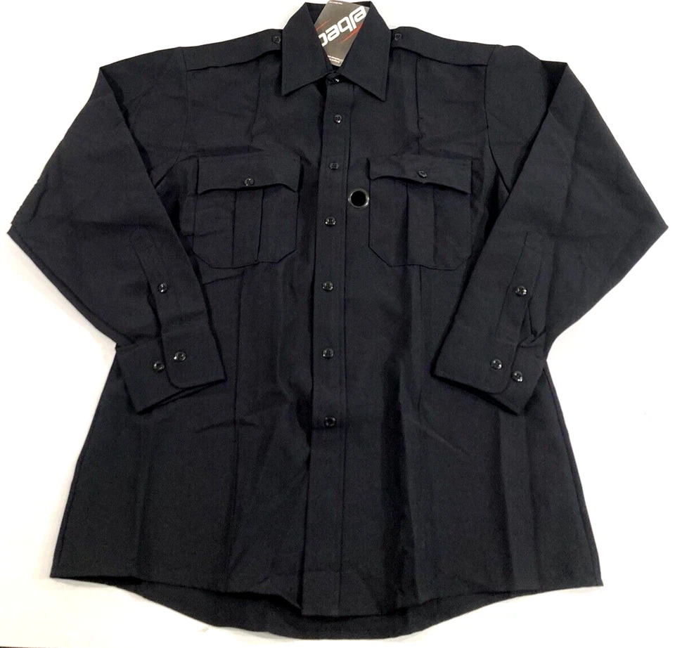 ELBECO MENS Z314N TexTrop2 ZIP L/S POLYESTER SHIRT MIDNIGHT NAVY 17