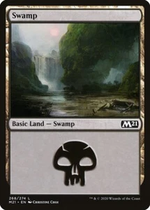 Juego de núcleos Swamp Foil (268) 2021 M21 MTG Magic - Imagen 1 de 1