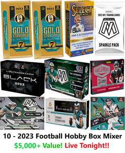 Arizona Cardinals Break #839 x10 2023 GOLD STANDARD BLACK HOBBY BOX MIXER