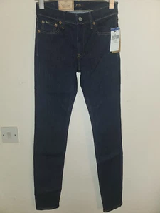 Ralph Lauren Womens 'Tompkins Mid Rise Skinny’ Blue Jeans W24R RRP £165 - Picture 1 of 7