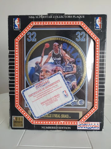 Sports Impressions #32 Shaquille O'Neal (Shaq) NBA Superstars Plaque Cover