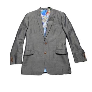 Neu ohne Etikett Robert Graham Leinen Baumwolle braun orange Punkte Blazer Herren Größe Large gefüttert - Bild 1 von 12
