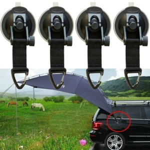 Saugnapfanker Sicherungshaken Zurrcampingplane als Autoseitenmarkise 4stk - Picture 1 of 9