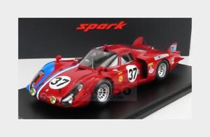 1:18 SPARK Alfa Romeo T33/2 #37 Le Mans 1968 Pilette Slotemaker +Showcase 18S512
