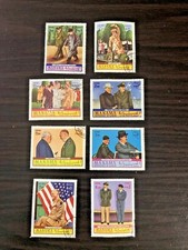 Postage Stamps Lot of 8 From Manama Dependency of Ajman-Dwight Eisenhower & More
