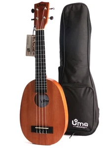 UMA 23" UK-03CP Mahogany Pineapple Concert Ukulele w/Gig Bag - Picture 1 of 6