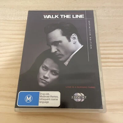 ORIGINAL RETRO DVD MOVIE FILM TV SHOW Walk The Line Johnny Cash - Image 1 of 4