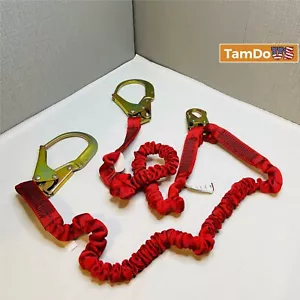 Ritz Safety Elasticated Internal Shock Absorbing Y-leg Lanyards - Picture 1 of 4