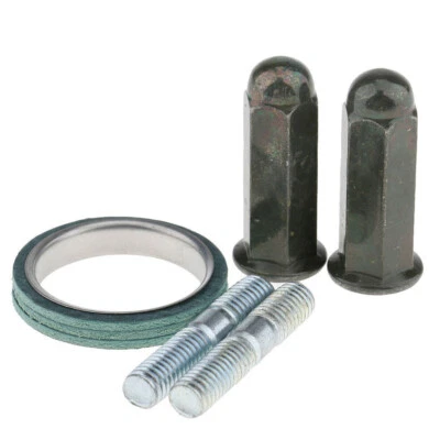 Auspuffdichtung mit 2x Schrauben für GY6 50cc 125cc 150cc QMB139 Roller - Bild 1 von 4