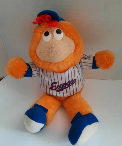 MONTREAL EXPOS Mascot 11 inch Plush Doll 1990s MLB Baseball Cover
