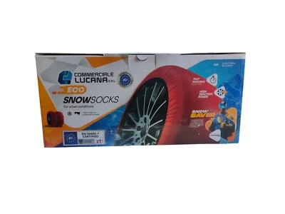 KIT 2 Calze da Neve in Tessuto Omologate EN 16662 Auto Pneumatici TAGLIA M L XL - Imagen 1 de 4