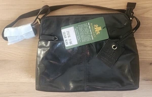 Rowallan Genuine Leather Handbag - Black - New With Tags - Picture 1 of 7