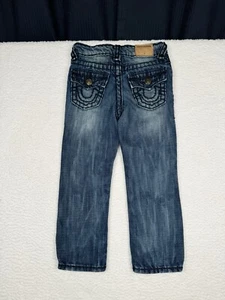 True Religion Dark Wash Jeans - Youth size 4 - Pocket Flaps - Picture 1 of 10