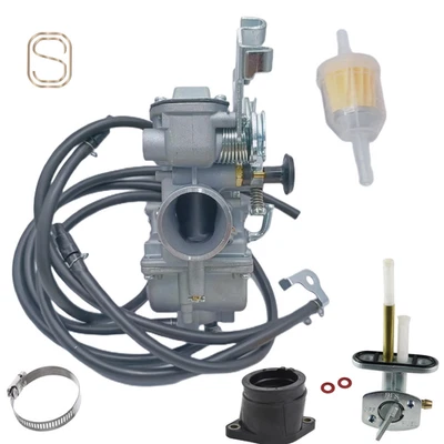 For Yamaha TTR250 Carburetor & Intake Manifold + Fuel Petcock 5GF-14301-01-00 US Foto 1 de 4