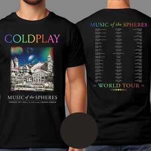 Coldplay Toronto ON Music Of The Spheres Tour 2025 Exclusive Tee At Rogers Stadi - Picture 1 of 5